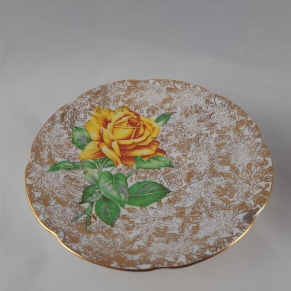 Collingwoods Wide Mouth Golden Rose Tea Cup & Saucer - Picture 9 of 16